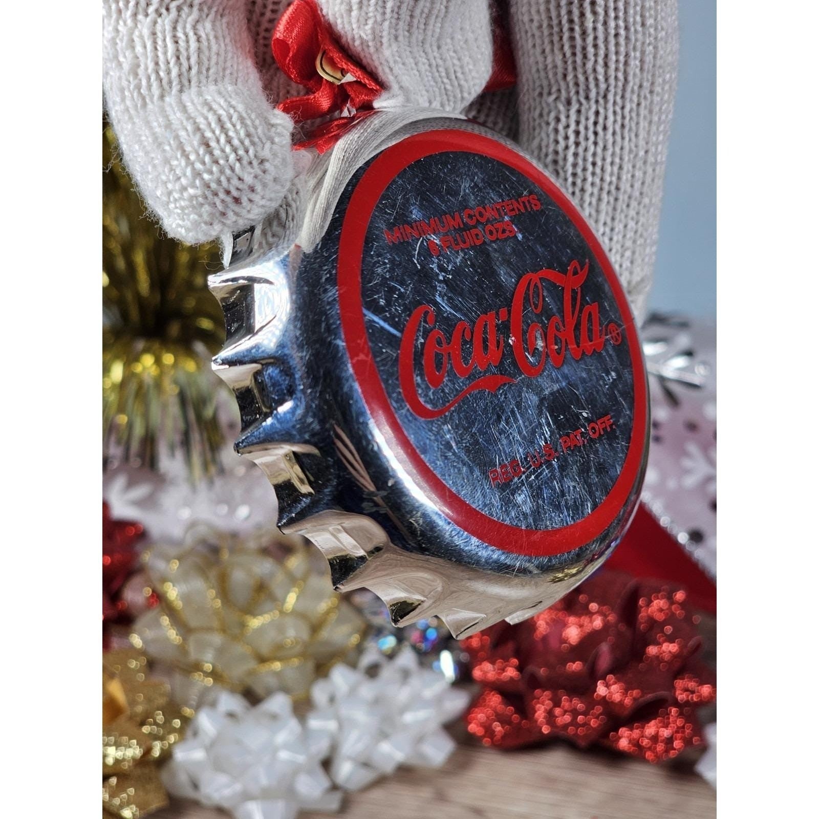 Coca-Cola 1998  Polar Bear Ornament Trim-A-Tree Metal