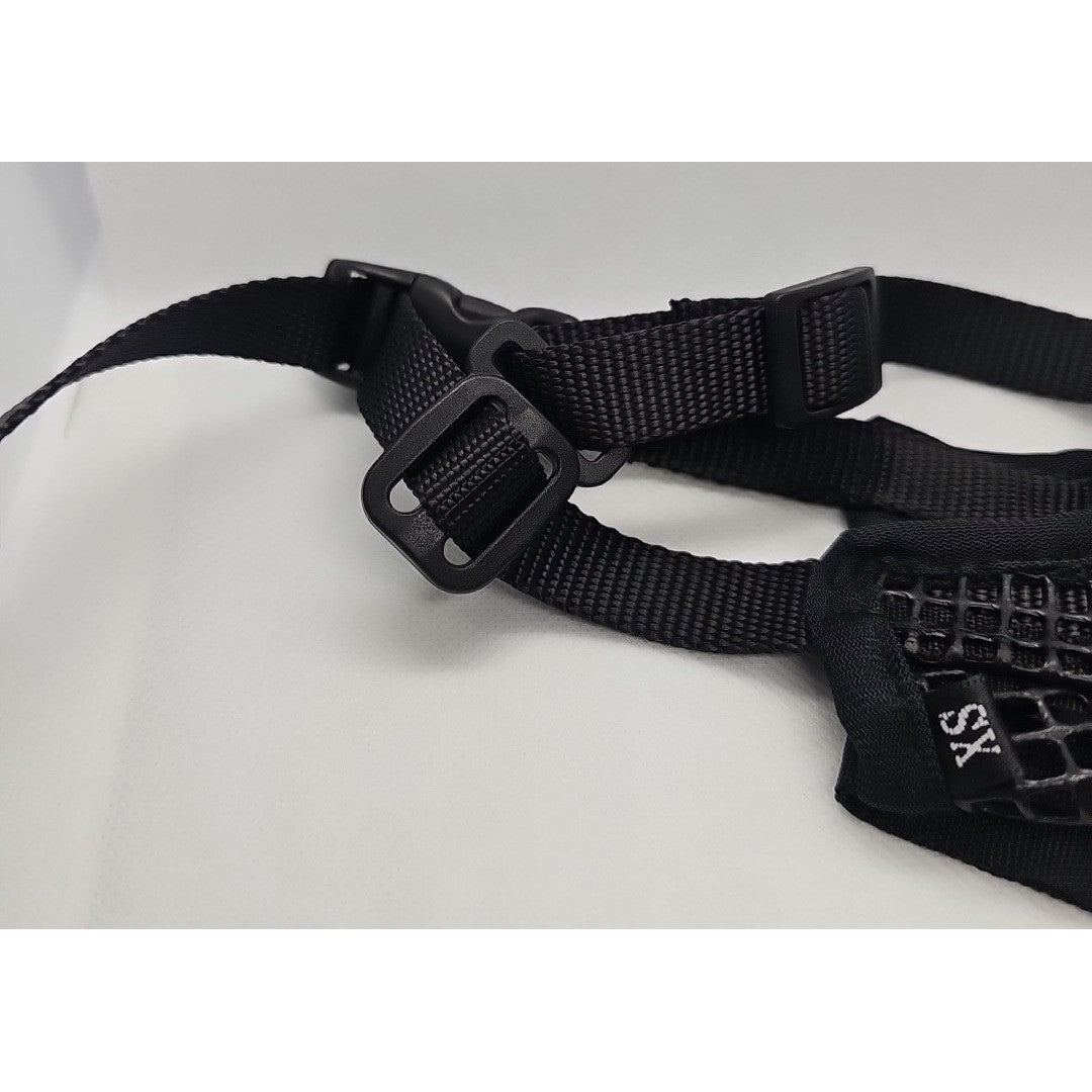 Mayerzon XS Black Dog Muzzle Adjustable Basket Style Pet Accessory