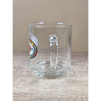 Vintage Canadian Mist Glass Mug Maple Leaf Whiskey Barware