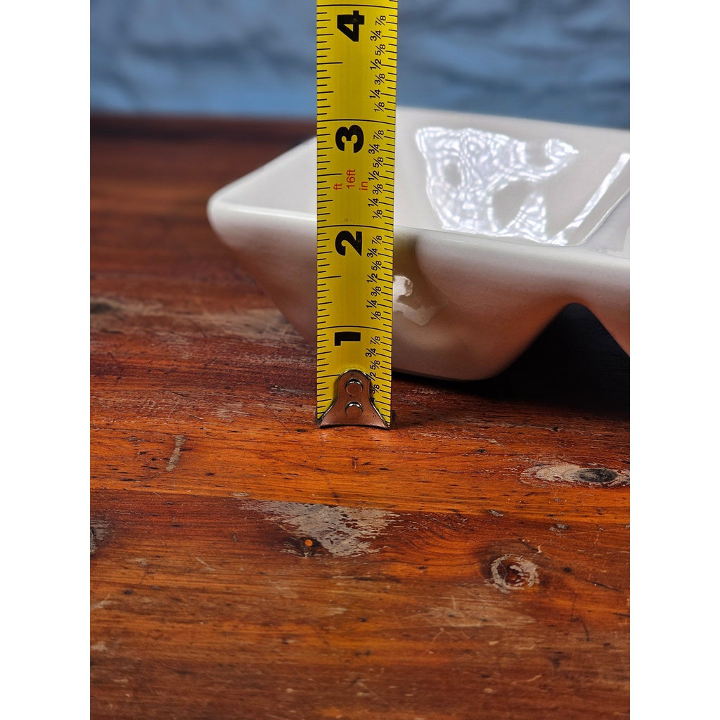 Rae Dunn SWEET SALTY Divided Serving Dish White Farmhouse Tray