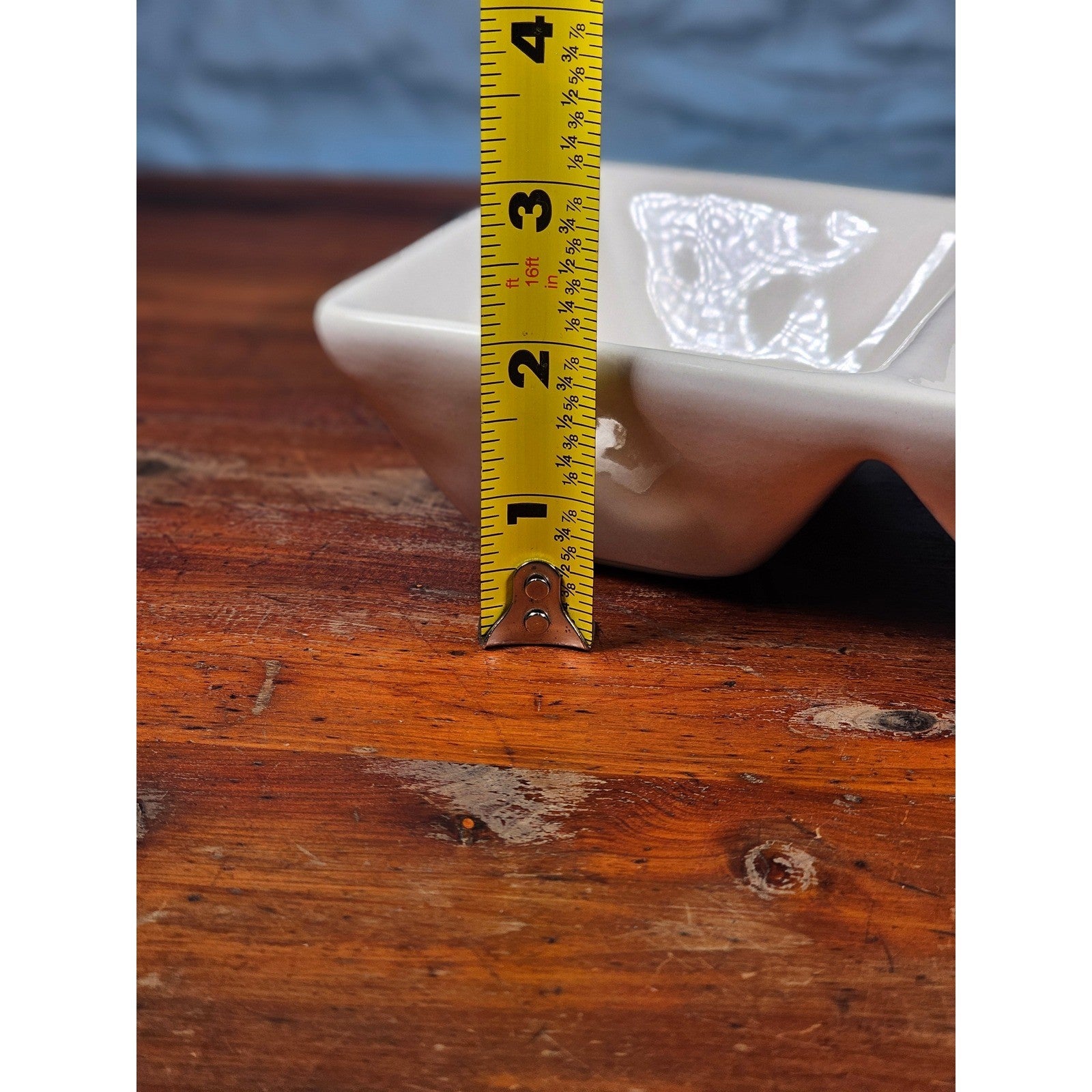 Rae Dunn SWEET SALTY Divided Serving Dish White Farmhouse Tray