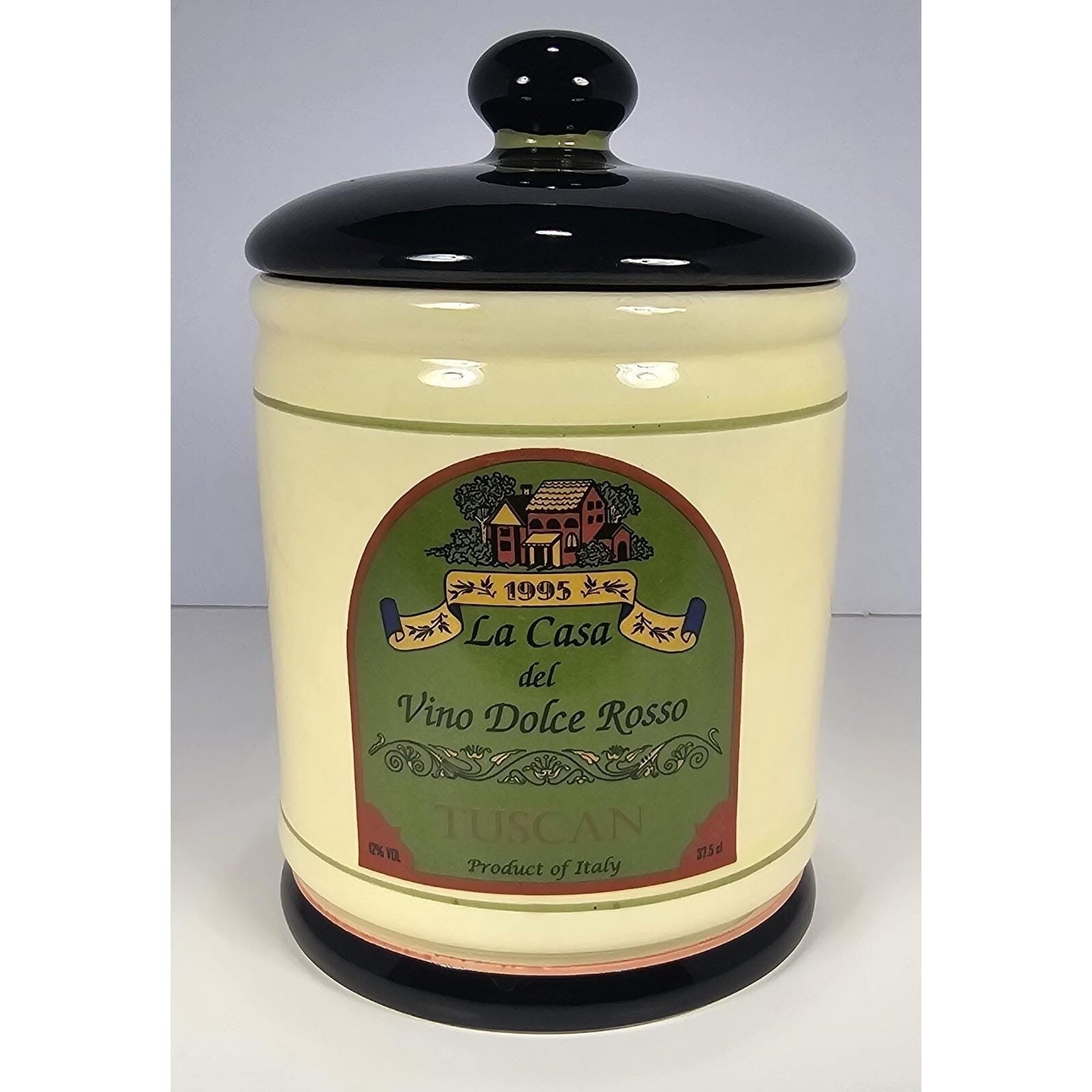 Oggi La Casa del Vino Dolce Rosso Canister With Lid