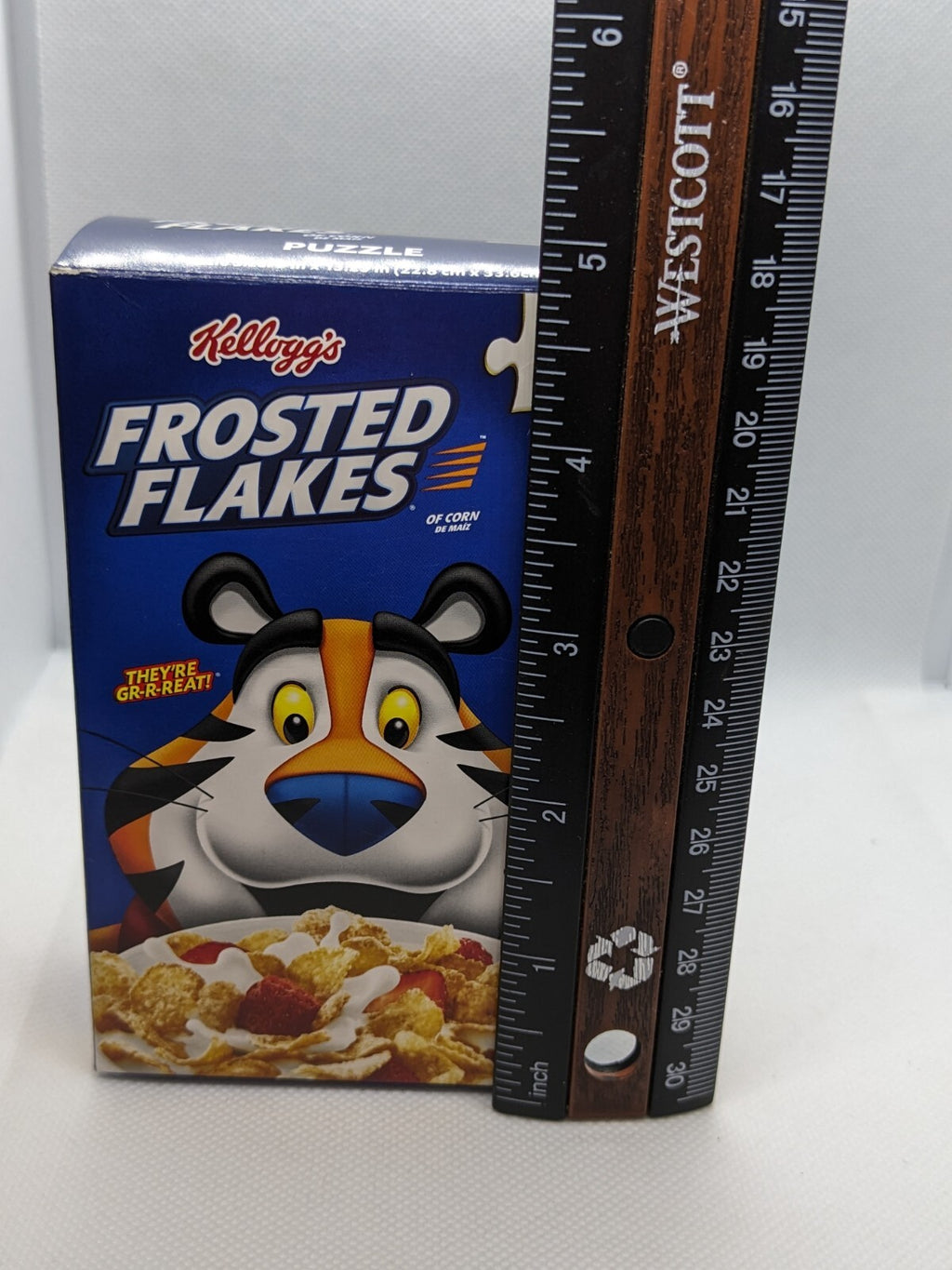 Lot of 2 Kelloggs Cereal Mini Box Puzzles Frosted Flakes & Rice Krispies 100 pcs
