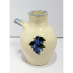 Stoneware Vase Blueberry Design Rustic Ceramic Vase