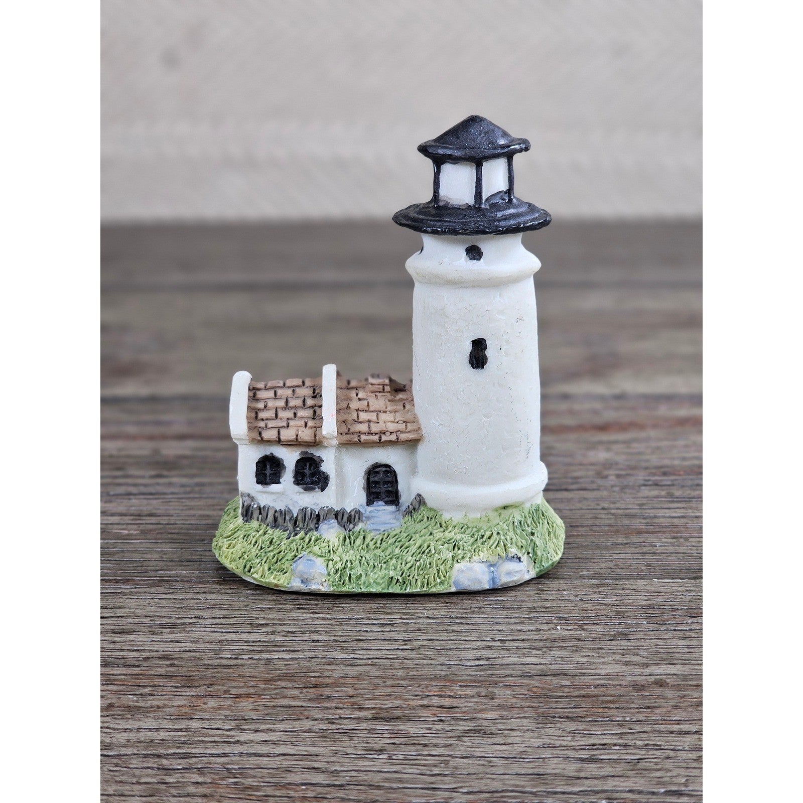 Mini Nautical Lighthouse Figurine Coastal Resin 3 Inch Decor