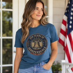 America 250 Shirt 1776 2026 Patchwork Flag Floral Patriotic Tee