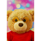 Vintage Teddy Bear Glasses Miniature Gold Wire Rim Eyeglasses Plush Display