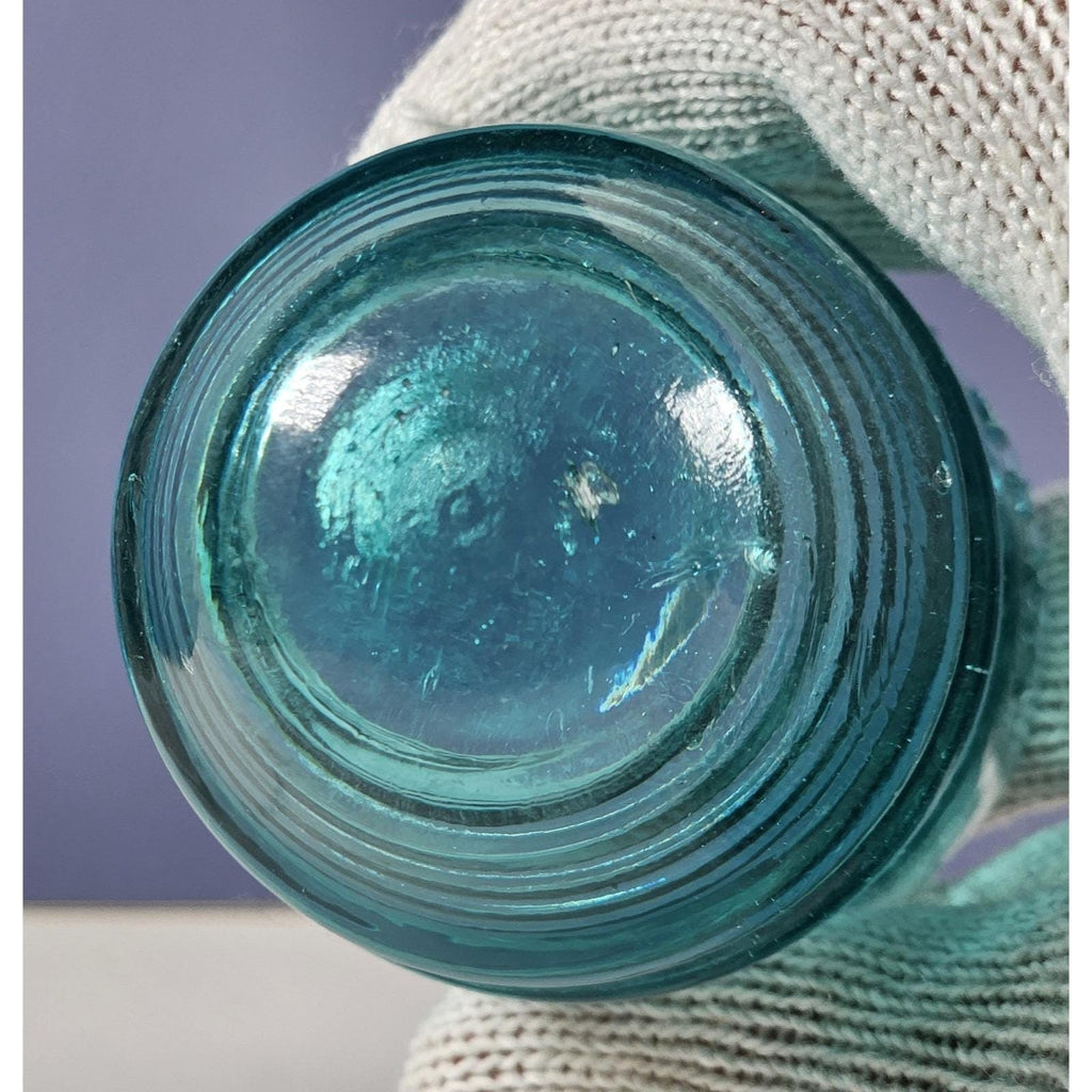Vintage Hemingray No 12 Glass Insulator Aqua Utility Glass
