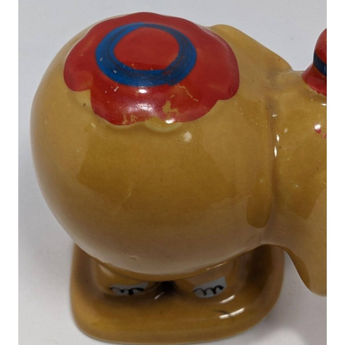 Vintage Edasa Circus Elephant Figurine Hand Painted Ceramic Elephant