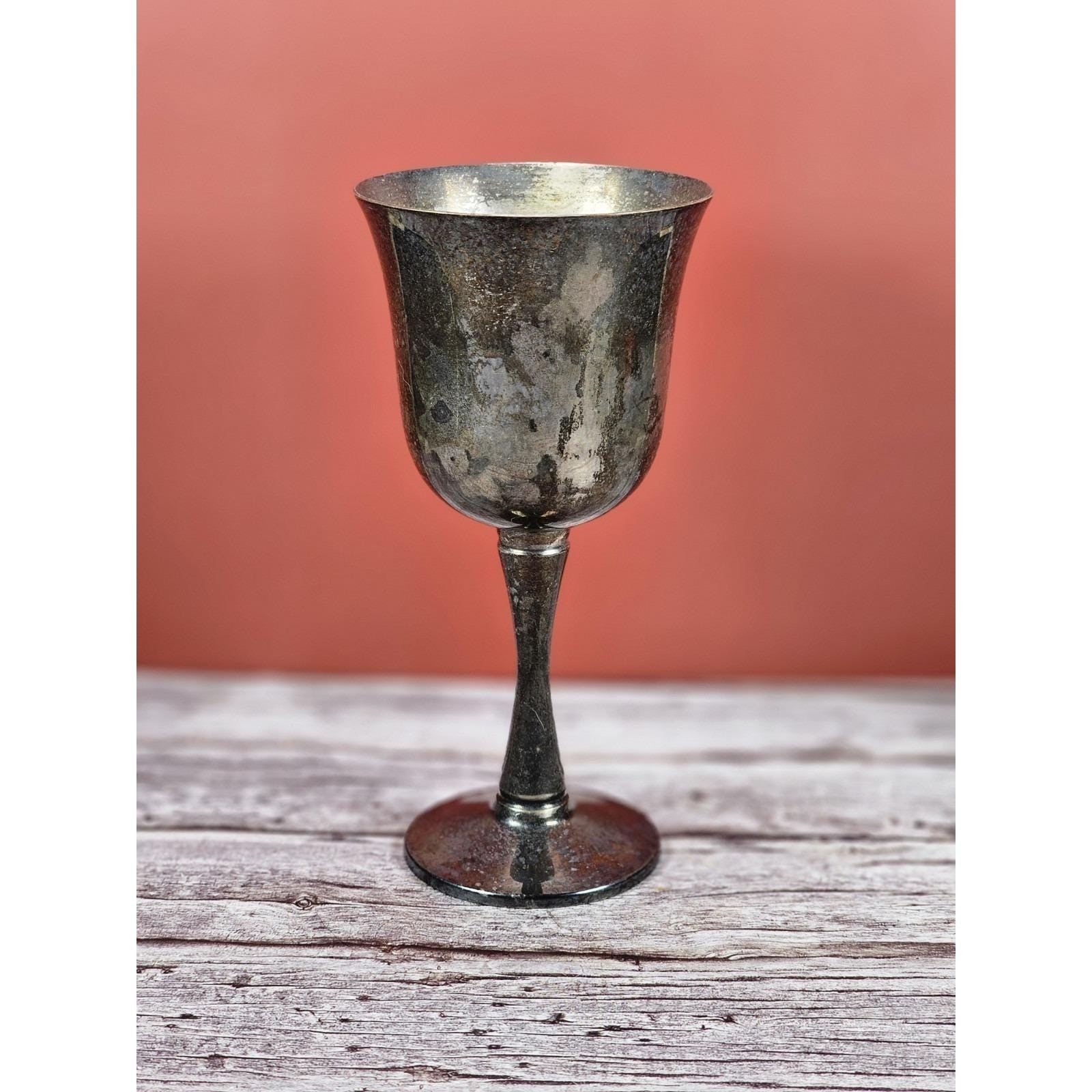 Vintage Salem Silver Plate Wine Goblets Set of 4 Portugal 5.5"
