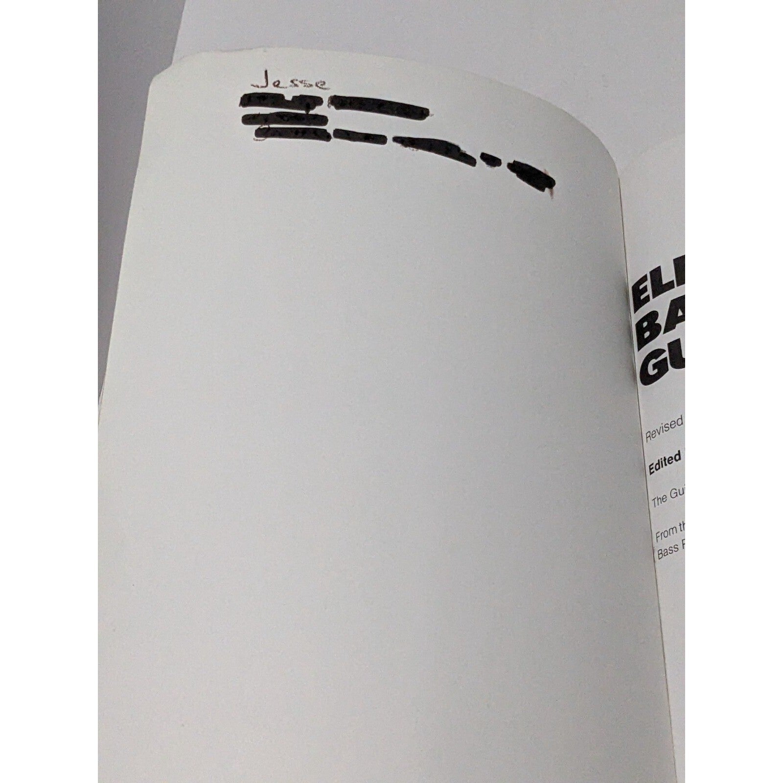 Electric Bass Guitar Instruction Book Revised Edition Paperback