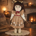 Vintage 17" Handmade Cotton Girl Doll
