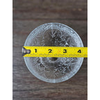 Vintage Pressed Glass Dessert Cups Set of 2 Leaf and Flower Footed Bowls