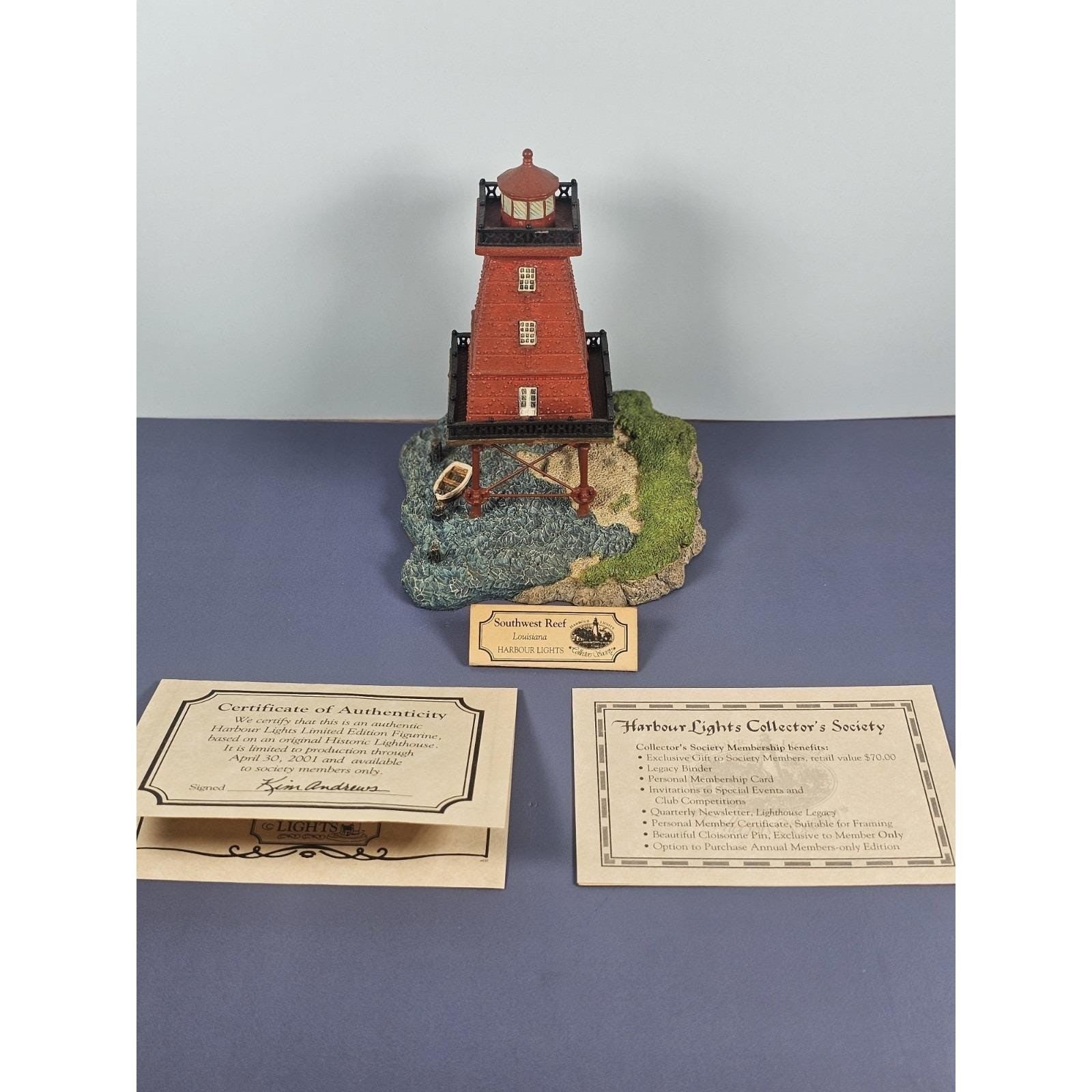 Harbour Lights Southwest Reef Lighthouse w/ COA Exclusive