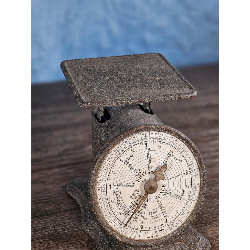 Vintage Triner Precision No. 4 Postal Scale | Rustic Metal Counter Scale