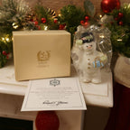 Lenox Classics 1998 Snowman Ornament Ivory China 24K Gold Boxed