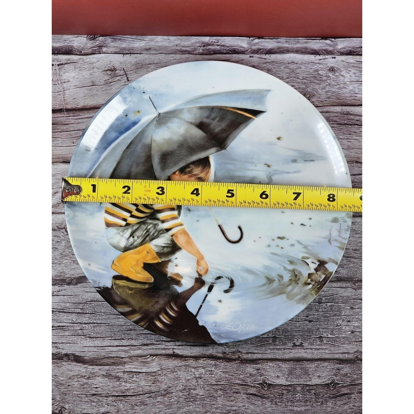 Vintage Donald Zolan Child Umbrella Plate 8.5" Pemberton & Oakes