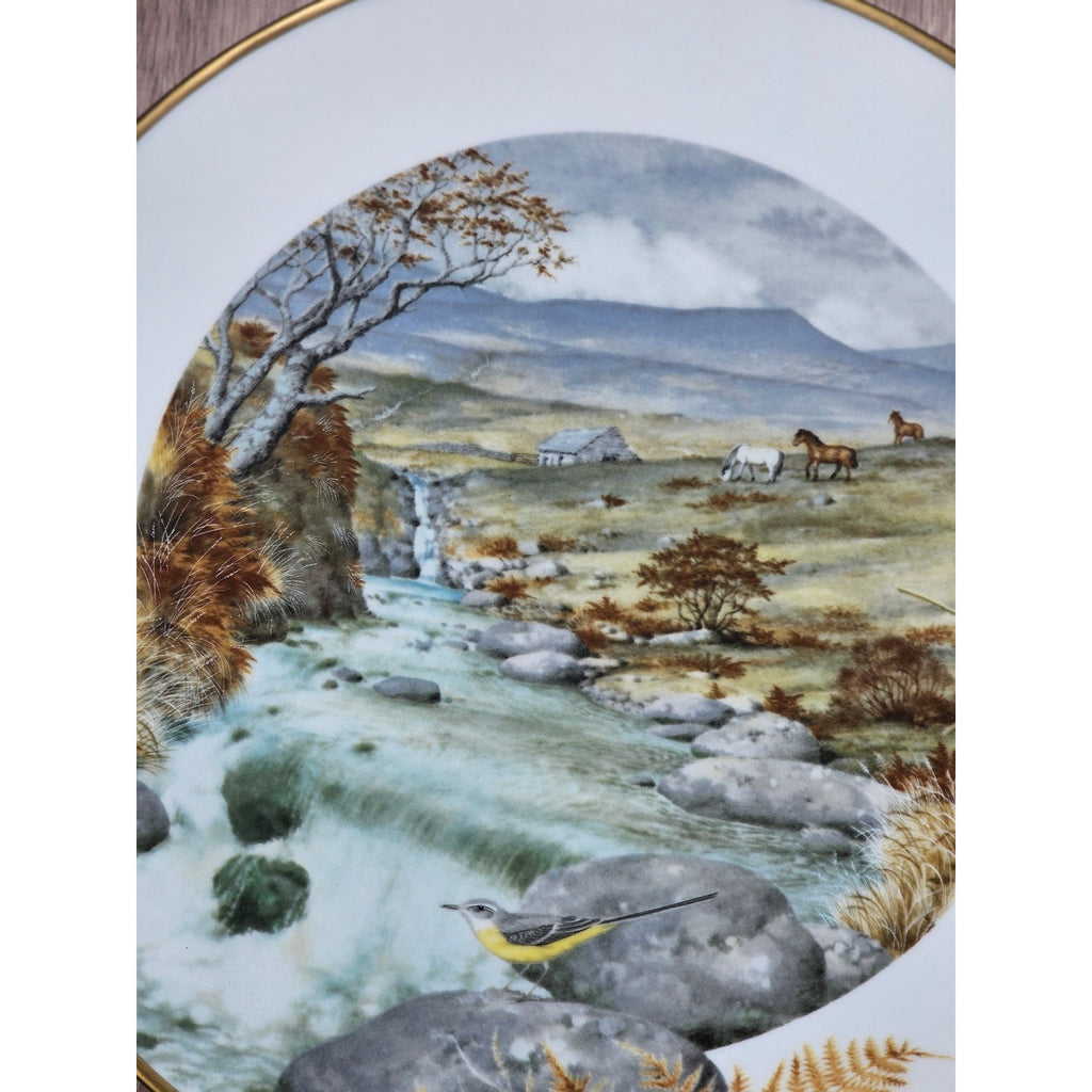 Vintage Franklin Porcelain Plate A Secluded Stream in November 1979
