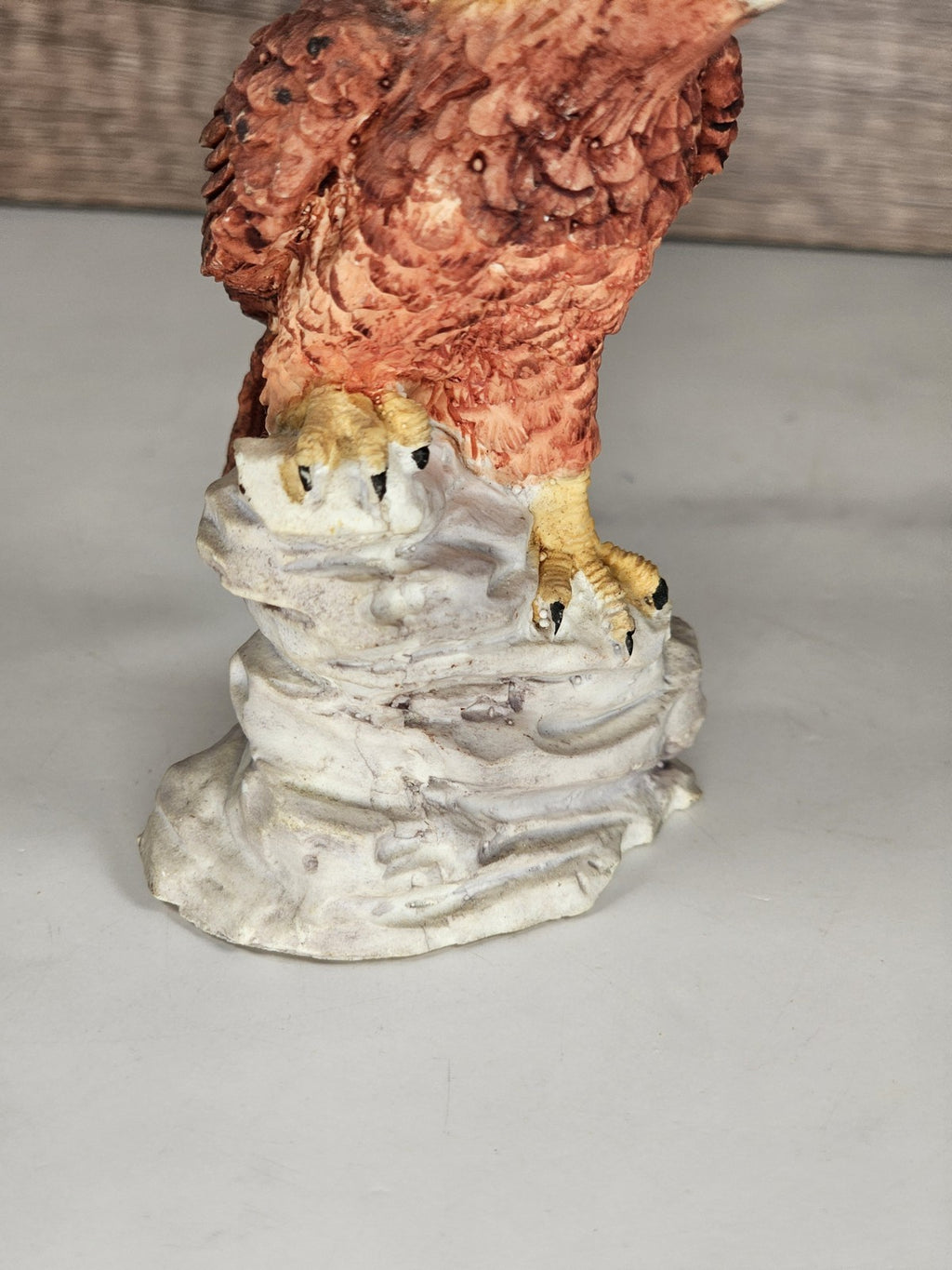 Vintage Ceramic Bald Eagle Figurine | 4" American Eagle Statue | Rustic Wildlife