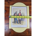 Vintage French Military Uniform Print Garde de Paris 11.5 x 8
