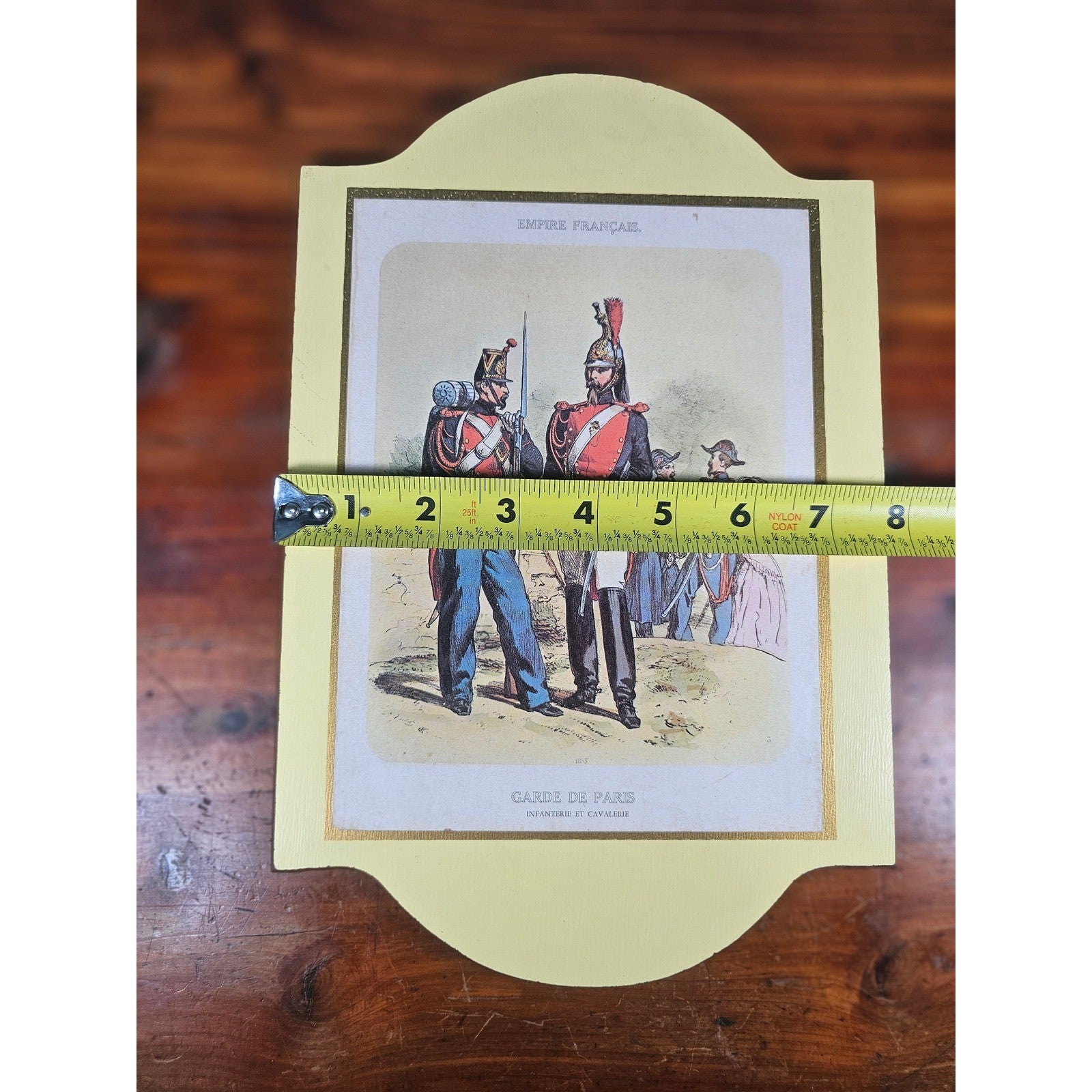 Vintage French Military Uniform Print Garde de Paris 11.5 x 8