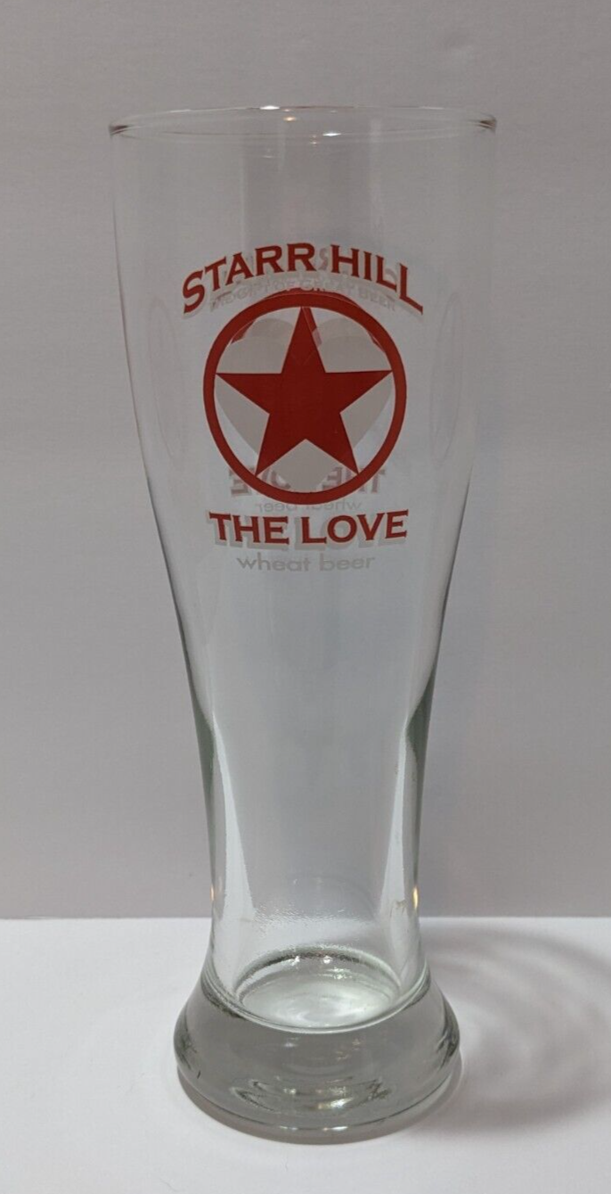 Starr Hill "The Love" Wheat Beer Tall Pint Glass