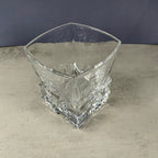 Vintage Heavy Glass Rocks Glasses Set of 4 Ice Cube Base Tumblers