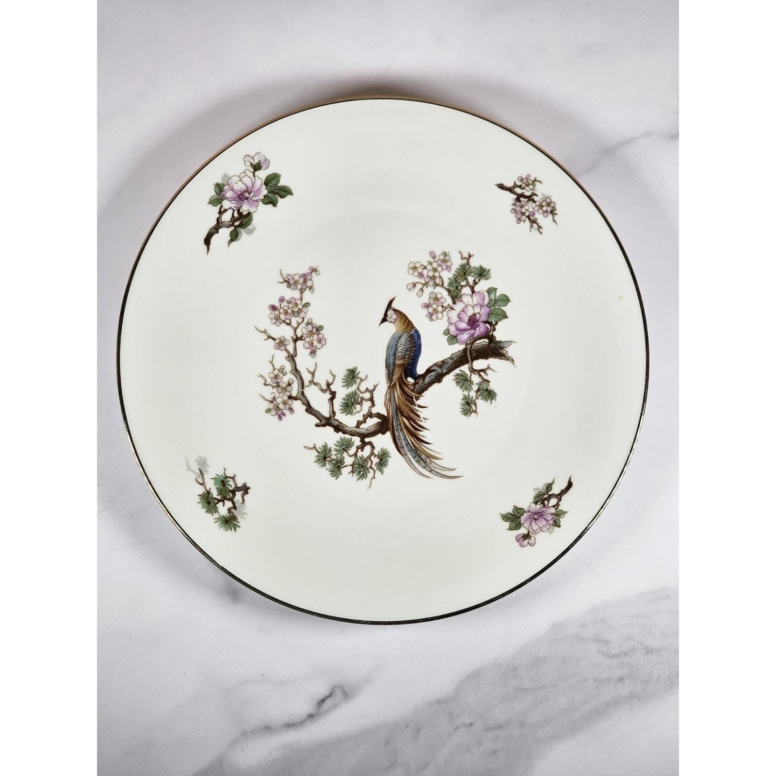 Vintage Heinrich H & C Bird of Paradise Porcelain Plate 7 3/4"