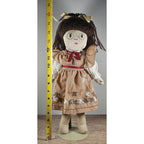 Vintage 17" Handmade Cotton Girl Doll