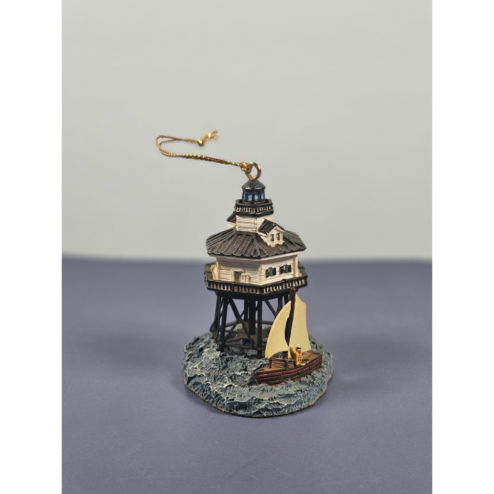 Vintage Middle Bay Lighthouse Ornament by Younger & Associates 1998