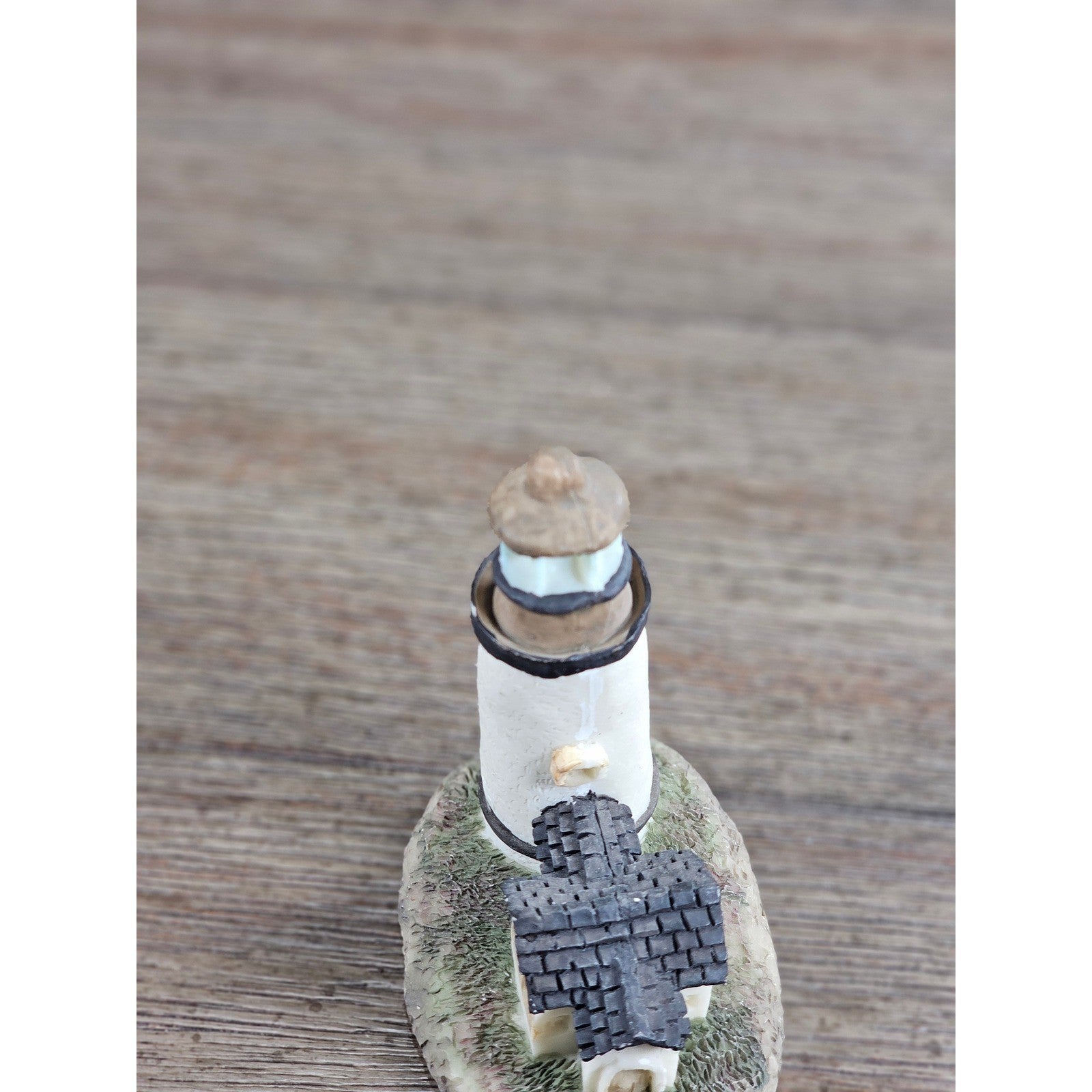 Mini Coastal Lighthouse Figurine Resin Nautical Decor Small Shelf Accent