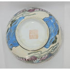 Antique Chinese Famille Rose Bowl Tongzhi Mark Lotus Mandarin Ducks