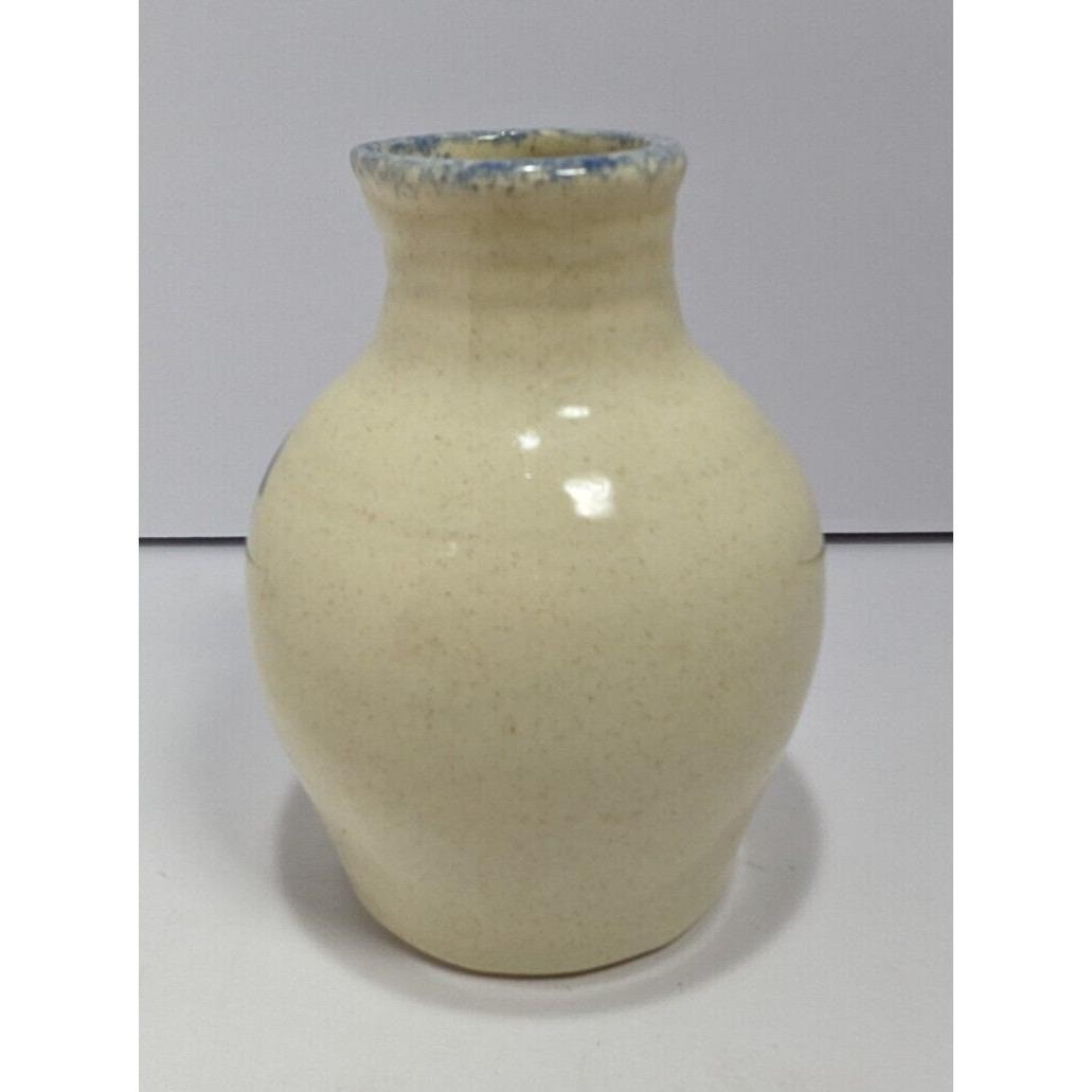 Stoneware Vase Blueberry Design Rustic Ceramic Vase