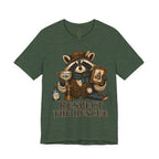 Respect The Rescue Raccoon Tee, Vintage Thrift Lover Shirt, Estate Sale Gift