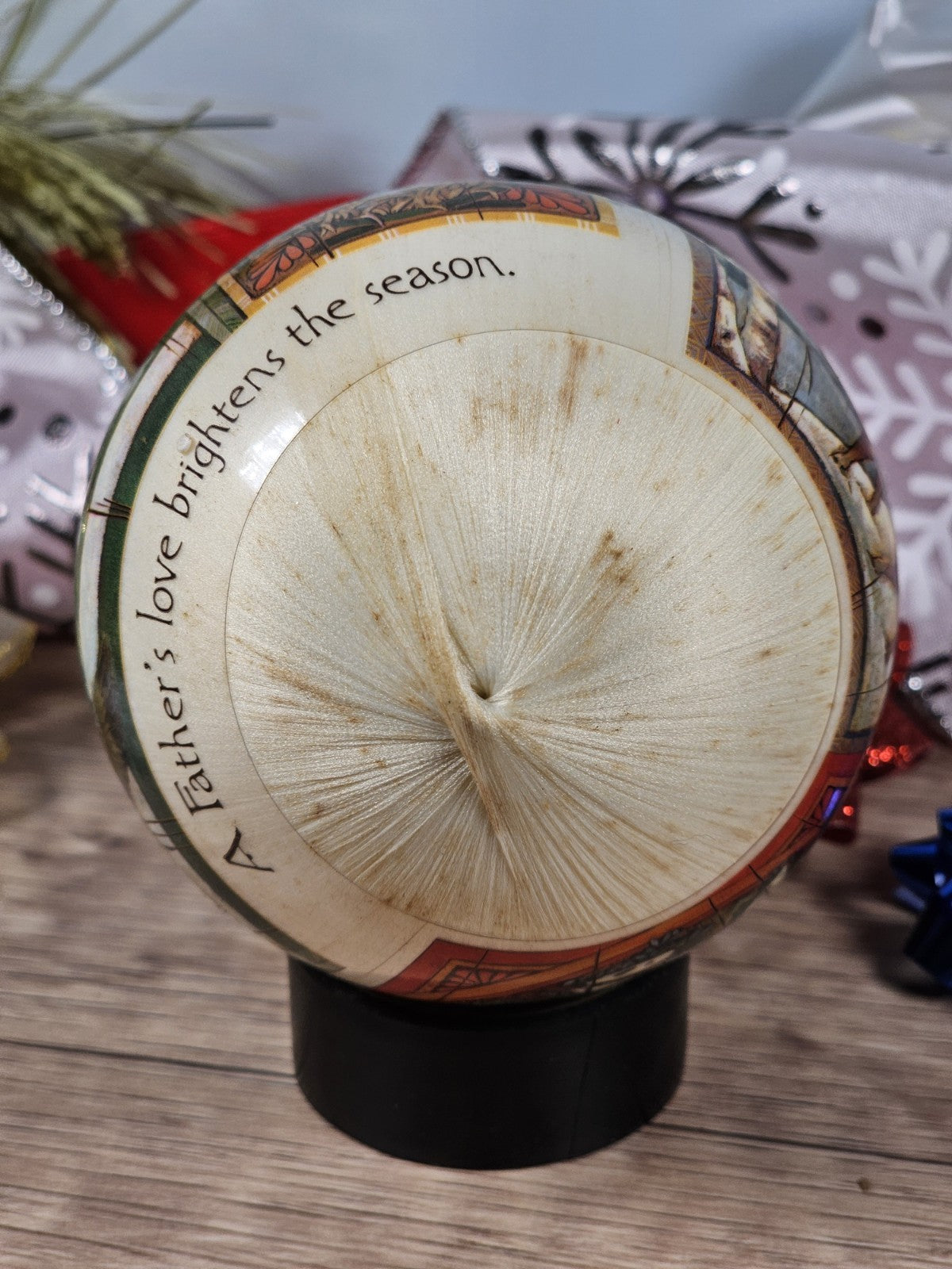 1982 Hallmark Satin String Ornaments Set of 3 Vintage Christmas Balls 3.5"