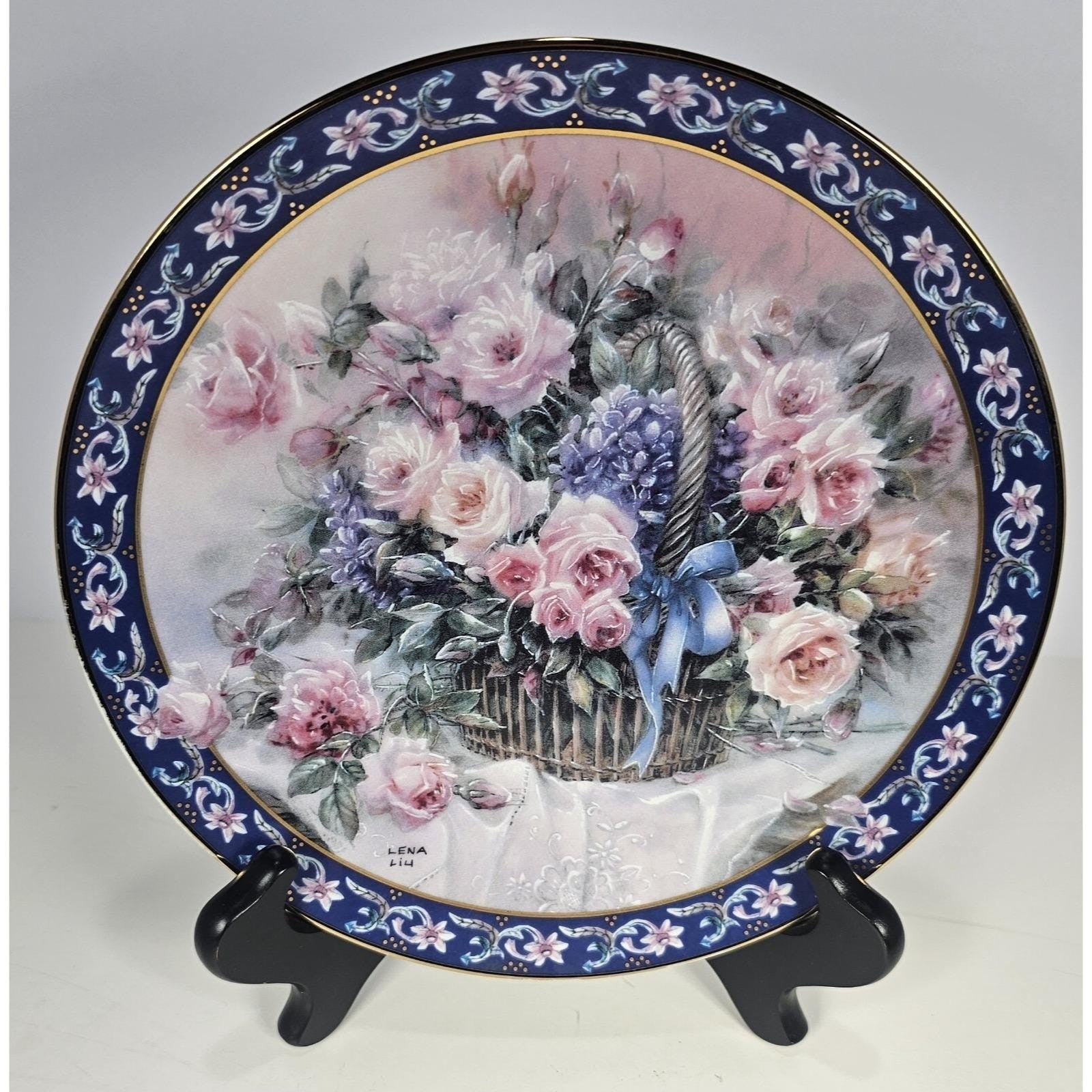 WJ George Fine China Collector Plate Vintage Porcelain Plate