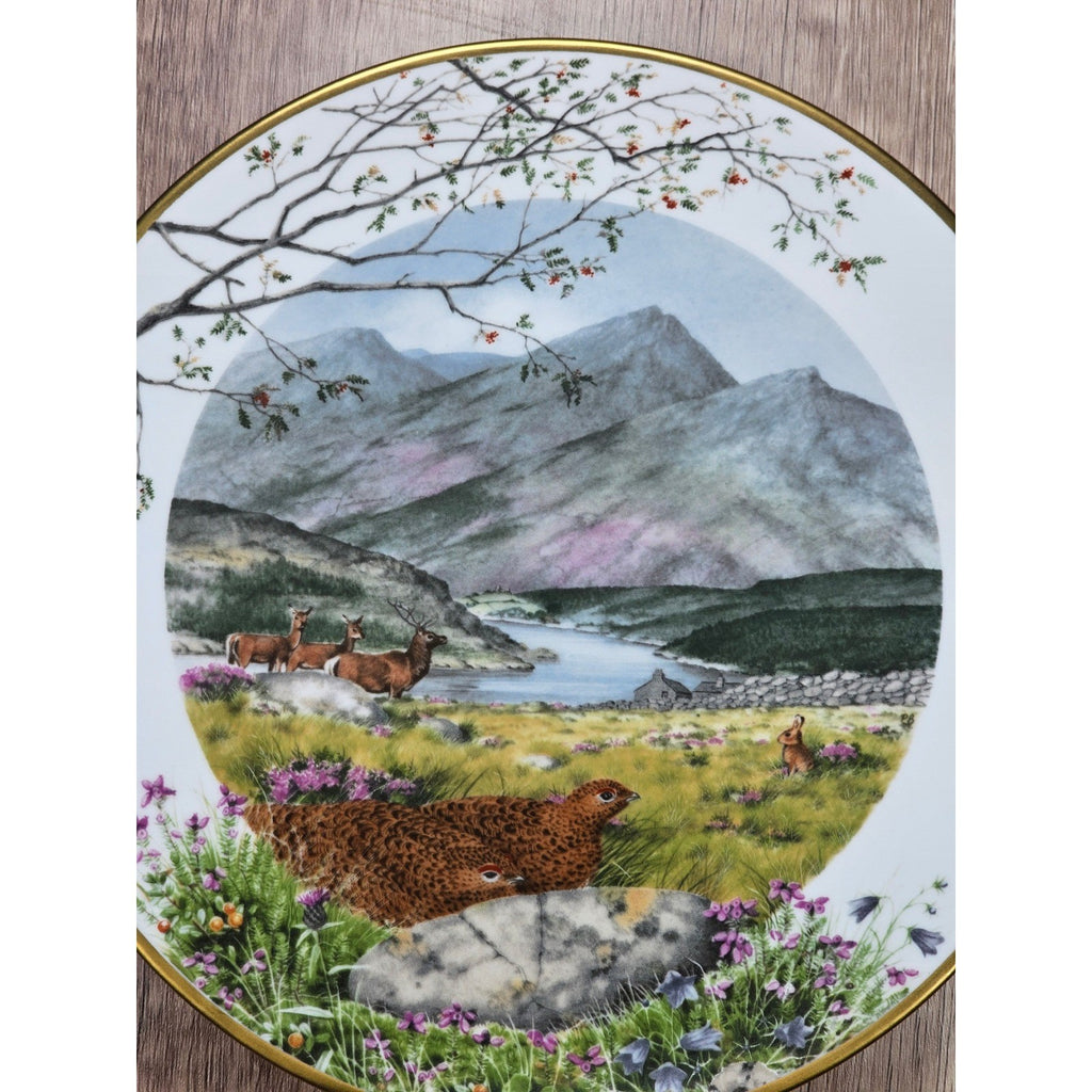 Franklin Porcelain September on the Moors Plate by Peter Barrett 9"