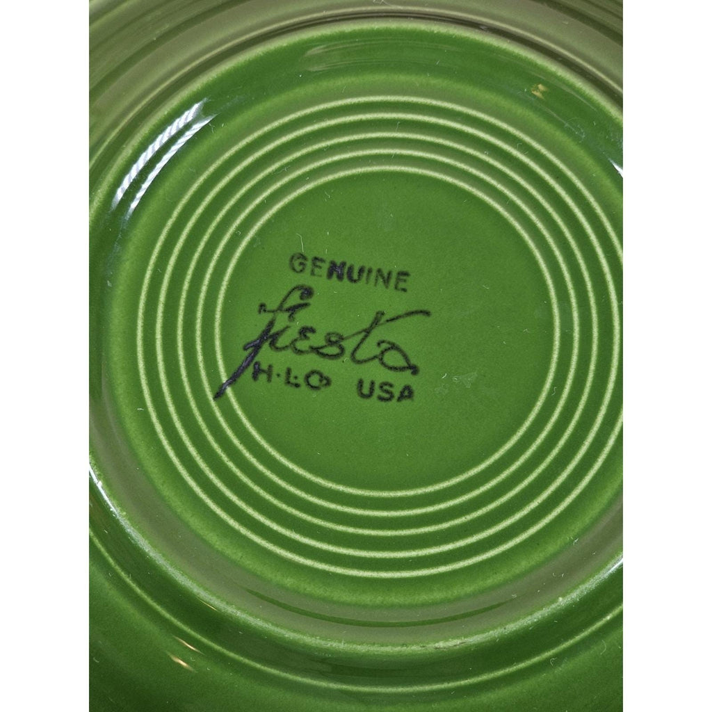 Vintage Fiesta Medium Green Deep Plate 1959 USA Dinnerware