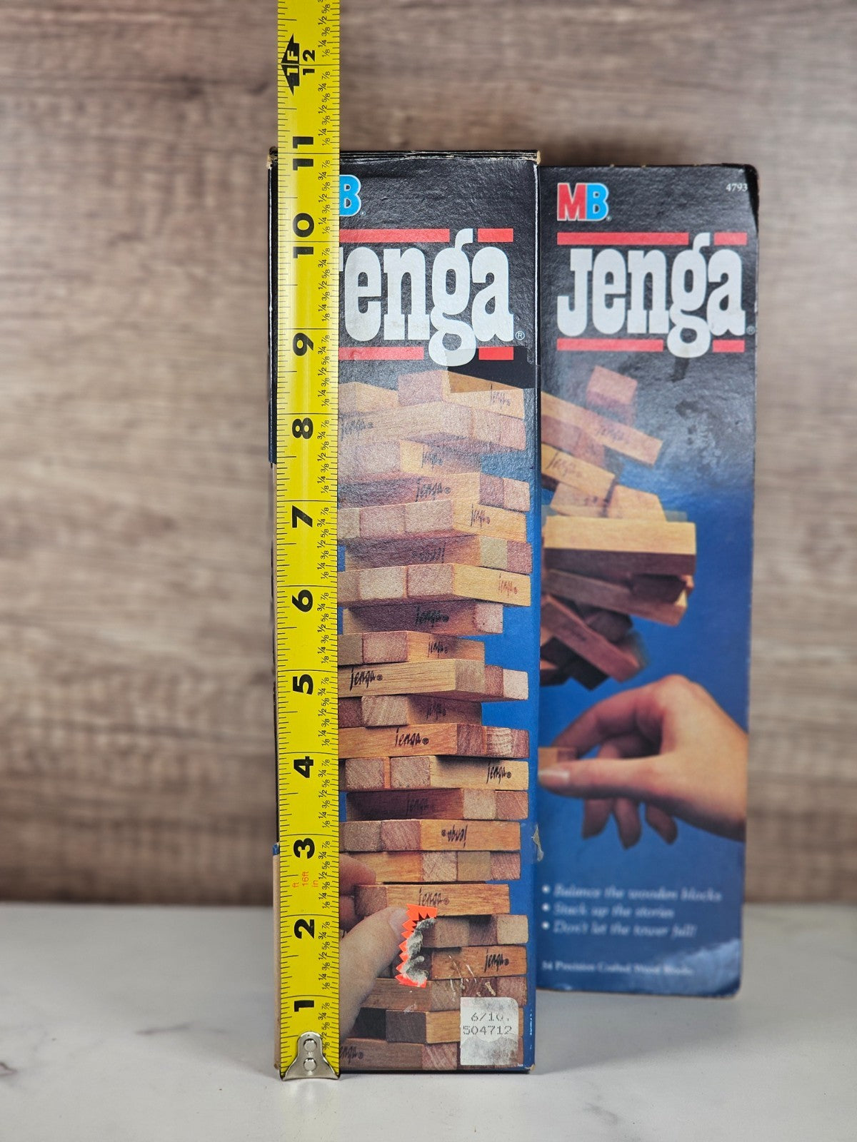 Vintage 1986 Jenga Game by Milton Bradley Hasbro Made in USA Original Set