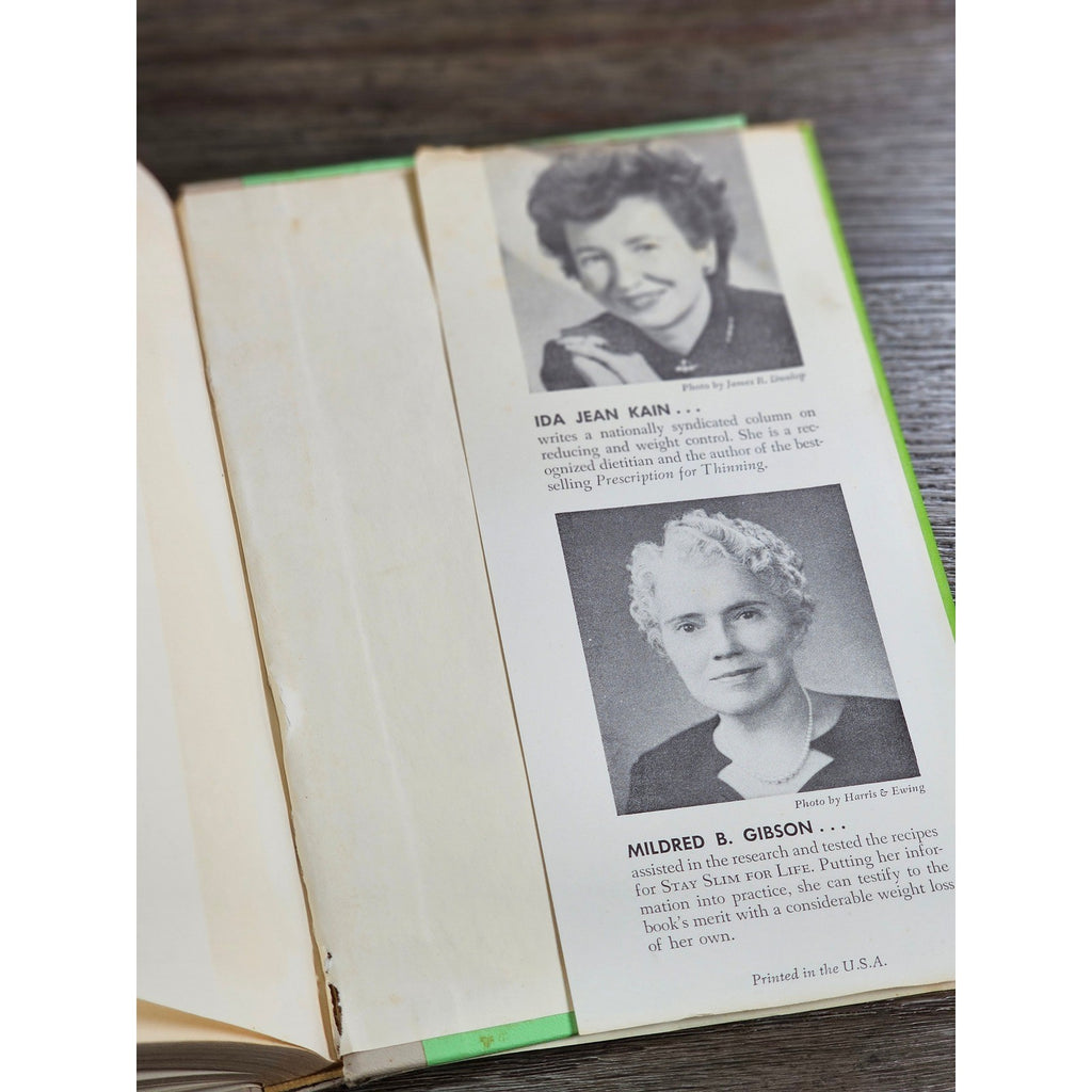 Stay Slim for Life 1958 Ida Jean Kain Diet Cookbook Hardcover