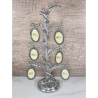 VTG Belk Pewter Rose Bush Family Cameo Photo Holder Display, 11.5" Project Piece