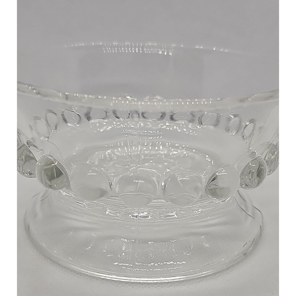 Vintage Clear Glass Sundae Dish Footed Ice Cream Dessert Cup