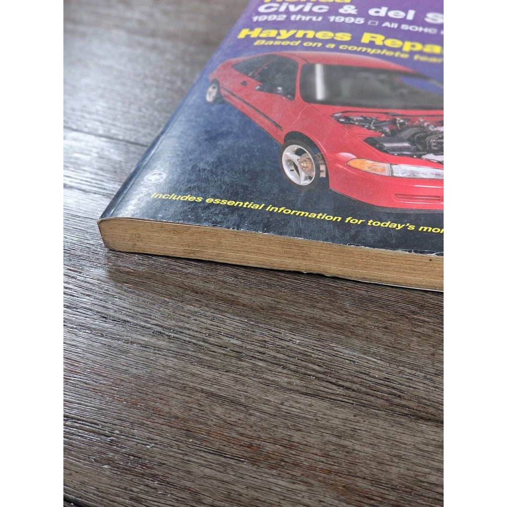 Honda Civic Del Sol Haynes Repair Manual 1992-1995 SOHC Models