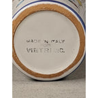 Vintage Vietri Natale Blue Trim Christmas Tree Ceramic Cup
