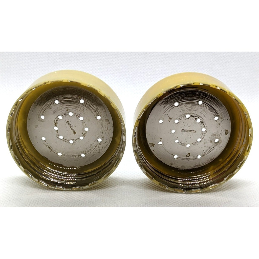 Vintage Walt Disney Mickey & Minnie Mouse Salt & Pepper Glass Shaker Set