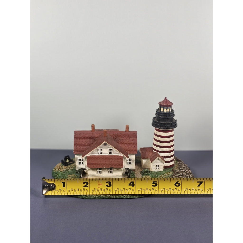 Vintage Danbury Mint West Quoddy Head Lighthouse Figurine