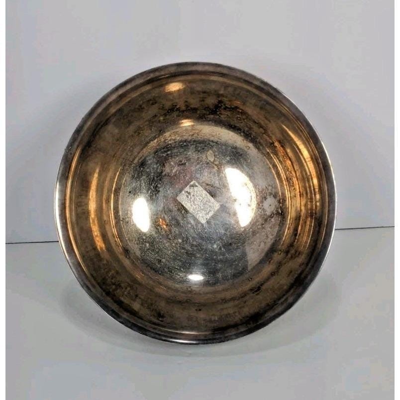 Vintage Webster Wilcox Silver Plated Oval Bowl Trinket Dish