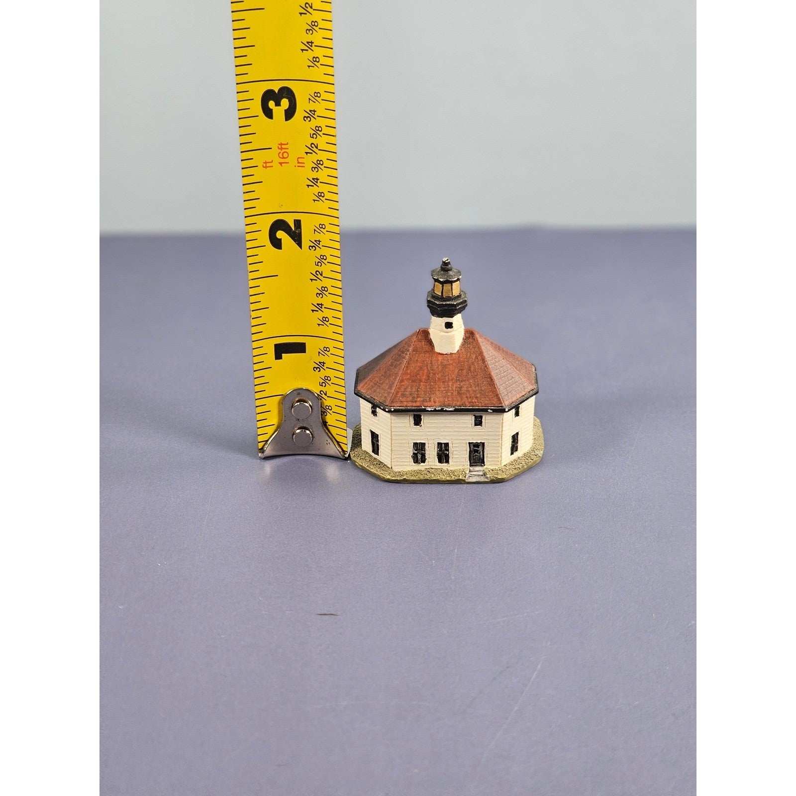 Lenox Eldred Rock Lighthouse Thimble Vintage Miniature Alaska Collectible