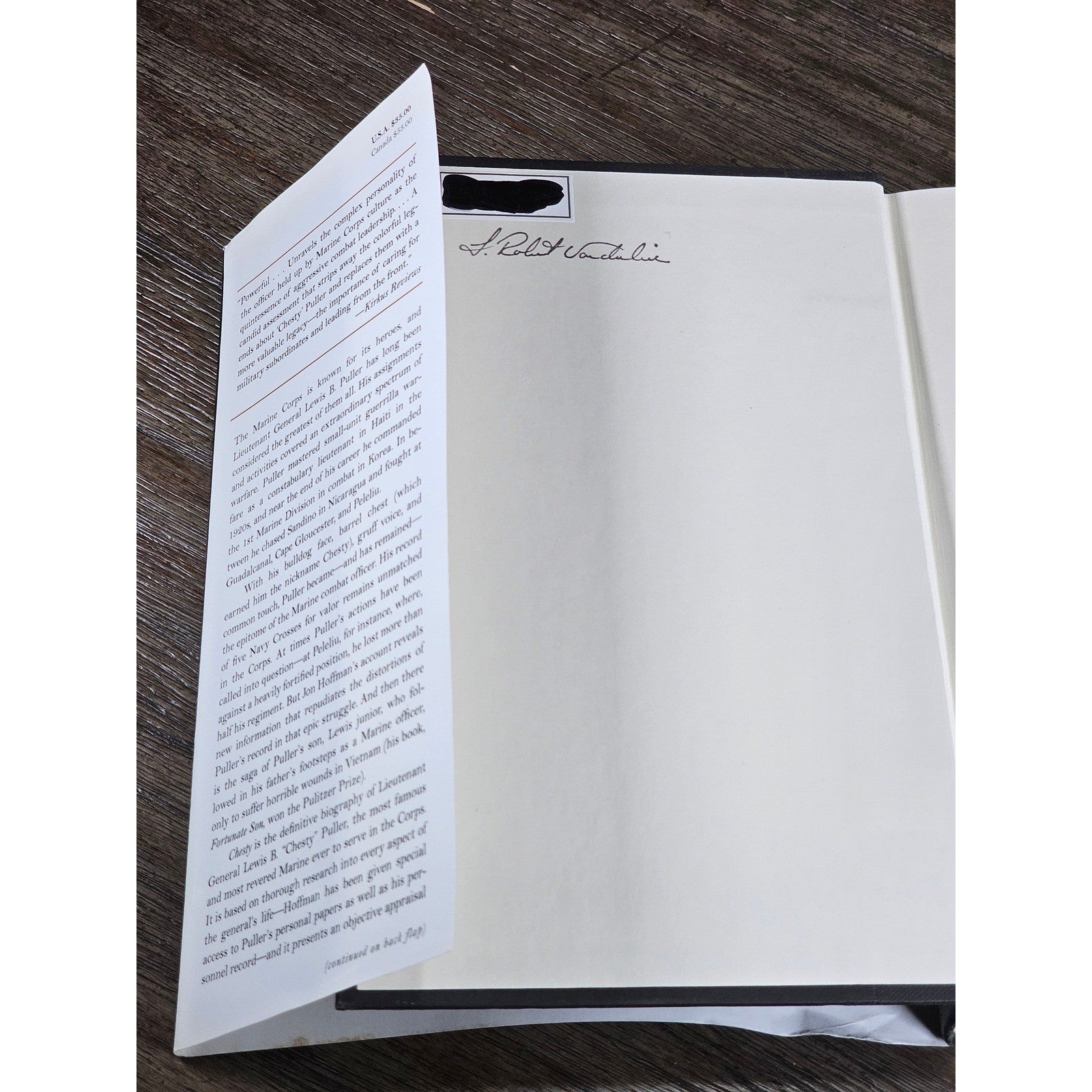 Chesty Lewis B Puller Biography 2001 Hardcover Jon T Hoffman