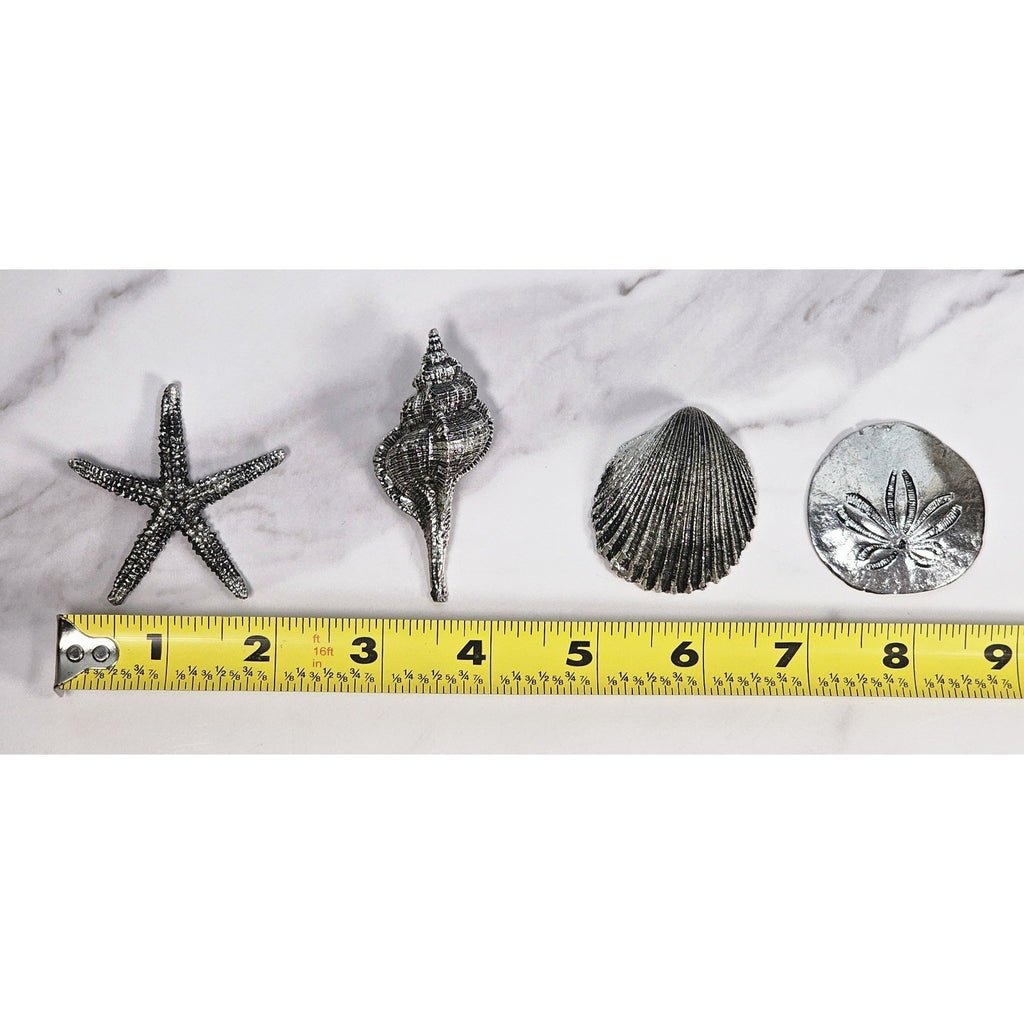 Set of 8 Sea Life Table Decor Sand Dollar Starfish Shell Coastal Decor